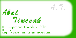 abel timcsak business card